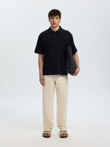 SELECTED - Camiseta en negro