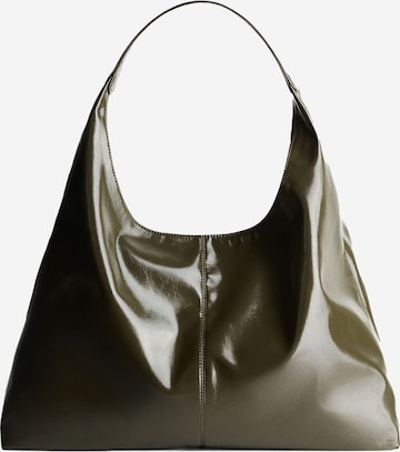 Bershka Shoulder bag in Green: front