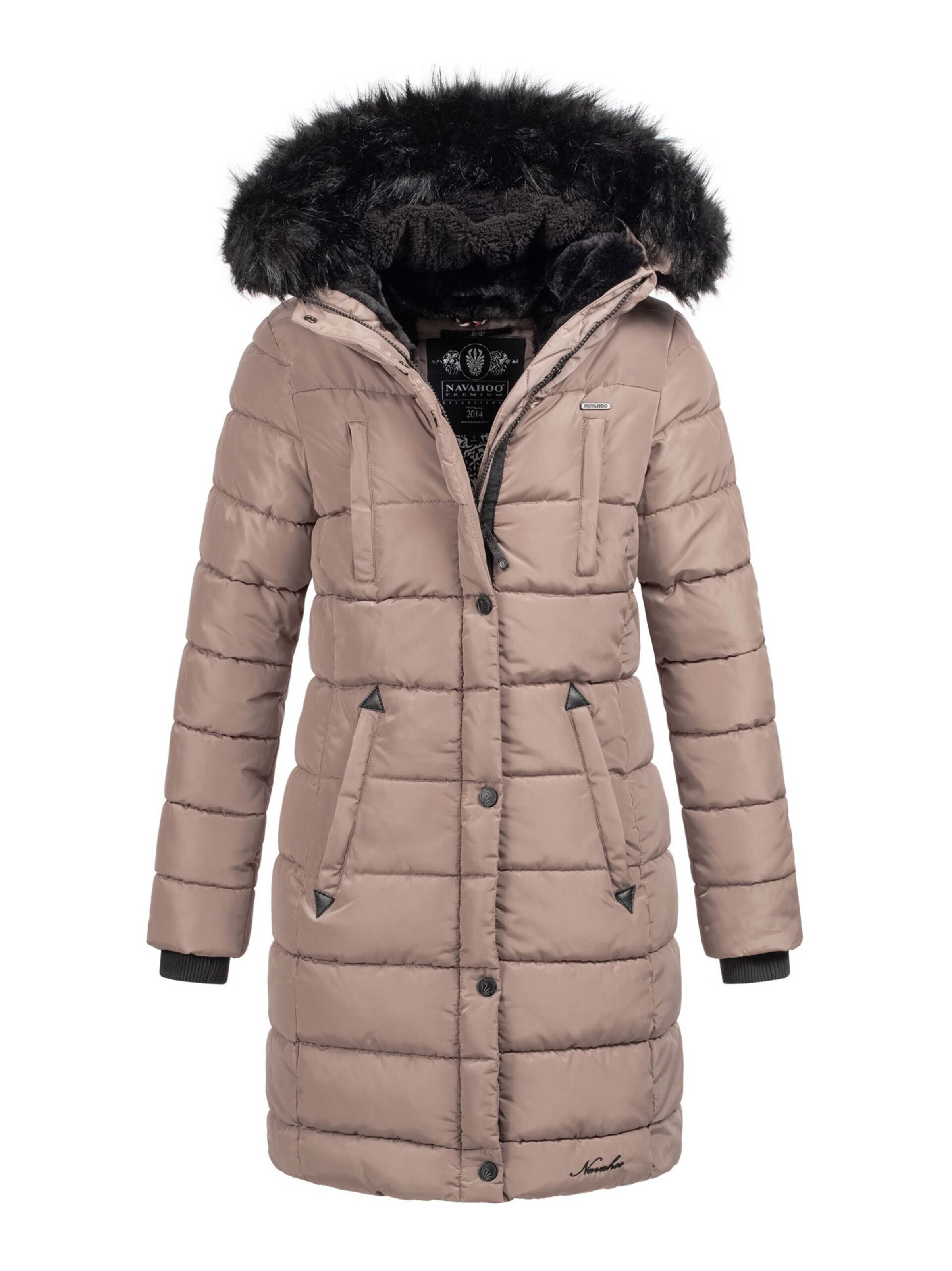 NAVAHOO Wintermantel in Grijs
