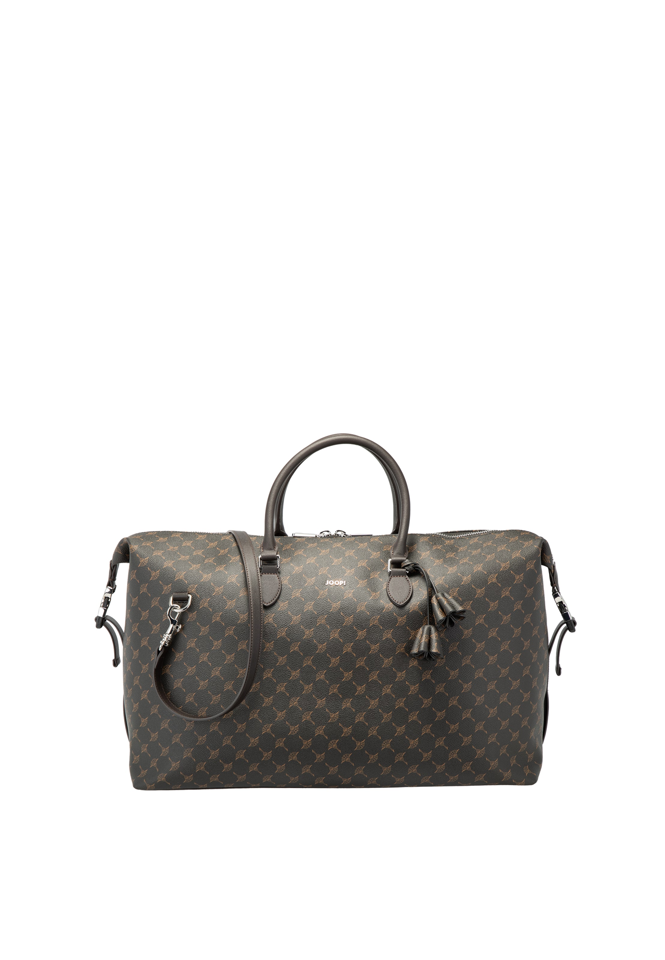 JOOP! Weekendtas 'Flora 1.0 Mieke' in de kleur Grijs / Oranje, Productweergave