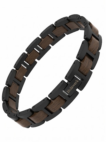 Holzwerk Armband 'THUMSEE'‌‌‌‌‌ in Schwarz: Vorderseite
