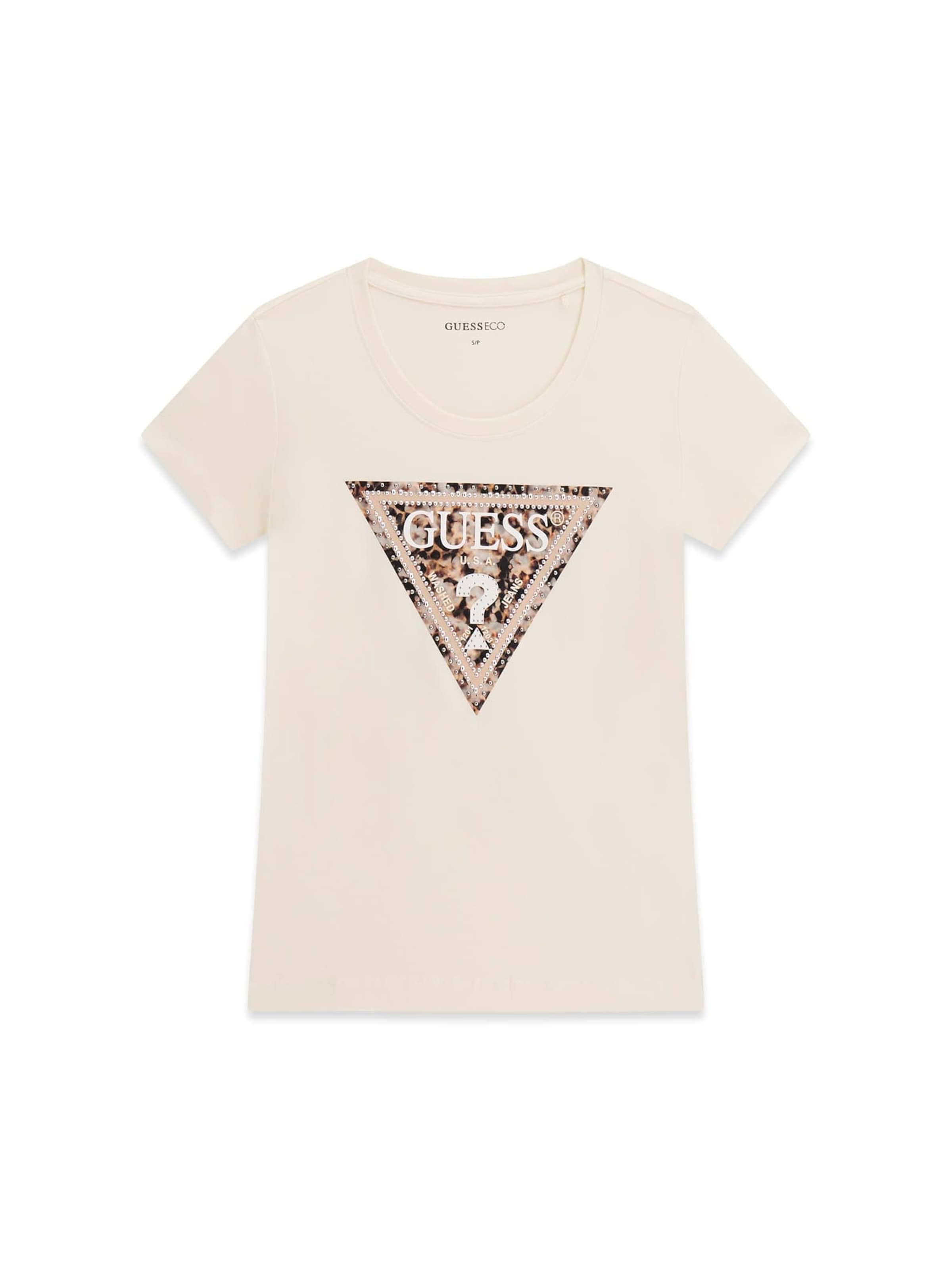 GUESS T-Shirt in Beige: Vorderseite