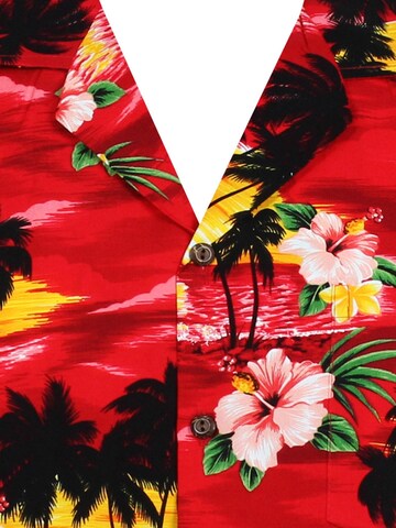 Pacific Legend Regular fit Button Up Shirt 'Rosa Blüte' in Red
