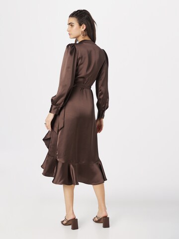 Robe 'Sateen' OBJECT en marron