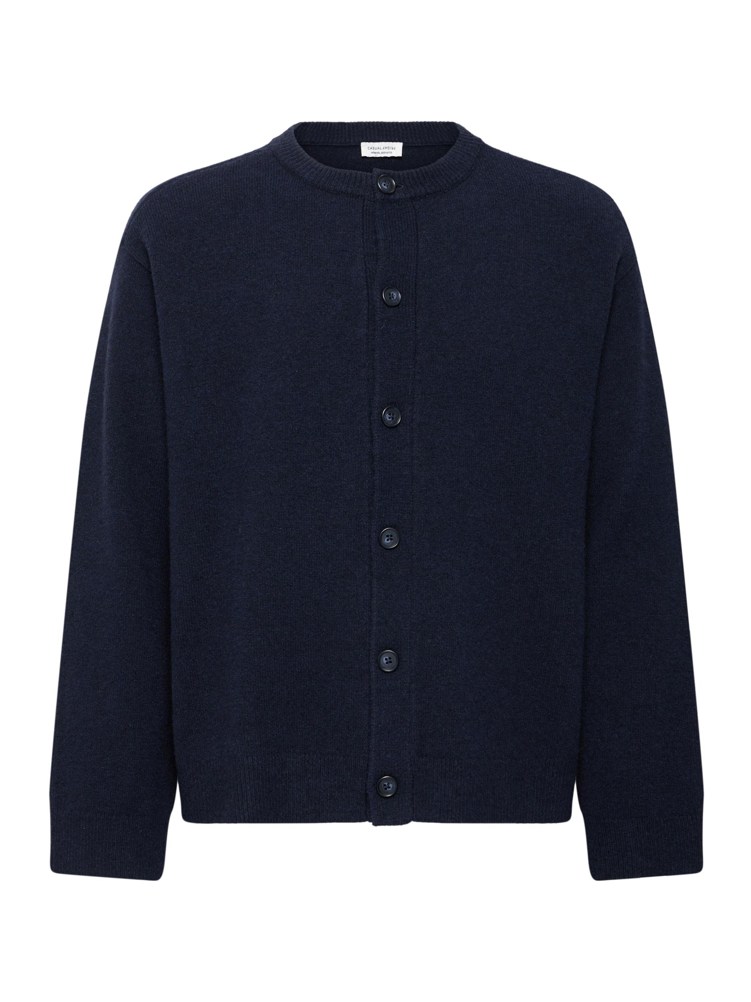 Casual Friday - Casaco de malha 'CFAiko Knit' em azul: frente