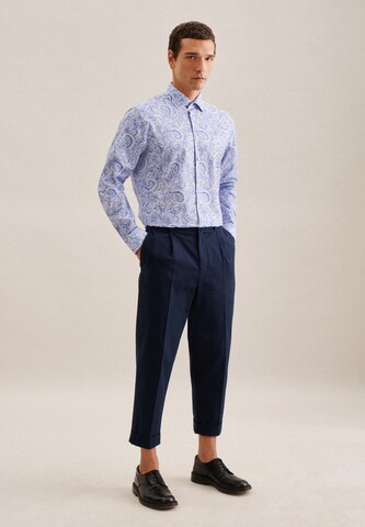 SEIDENSTICKER Comfort fit Zakelijk overhemd 'SMART ESSENTIALS' in Blauw