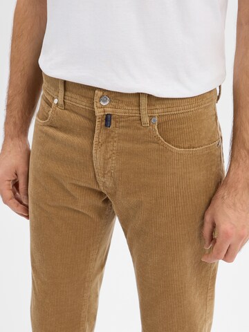 PIERRE CARDIN Regular Pants 'Laval' in Brown