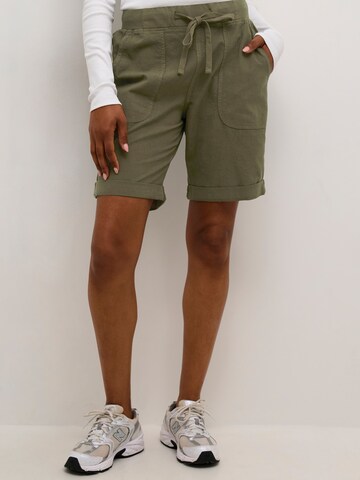 Loosefit Pantaloni 'KAnaya' di Kaffe in verde: frontale