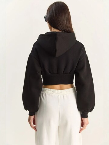 Bianco Lucci Sweatjacke in Schwarz