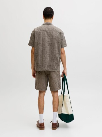 JACK & JONES Comfort fit Button Up Shirt in Green