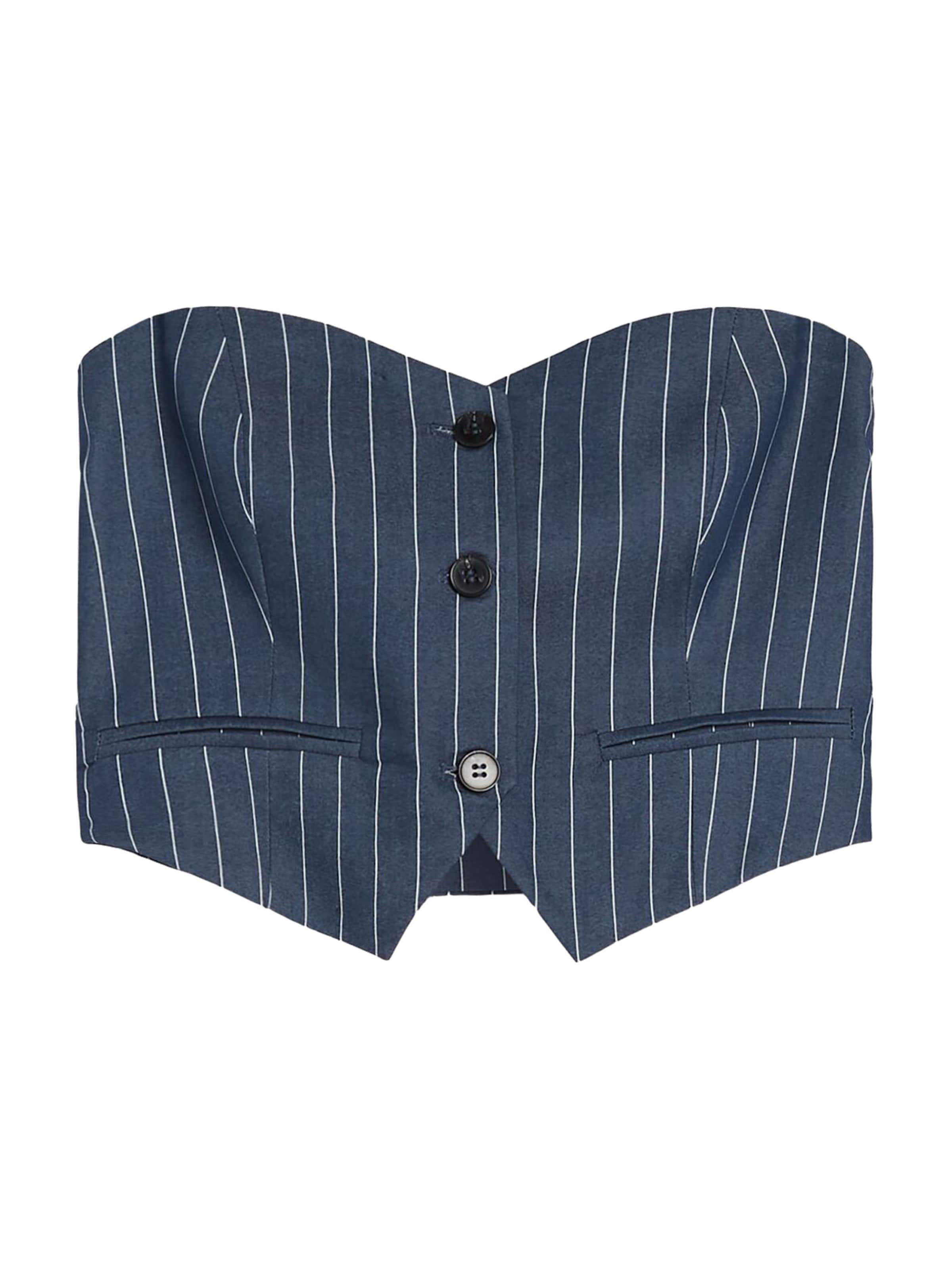 Bershka Bluse in Blau: Vorderseite