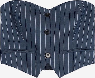 BershkaBluza - plava boja: prednji dio