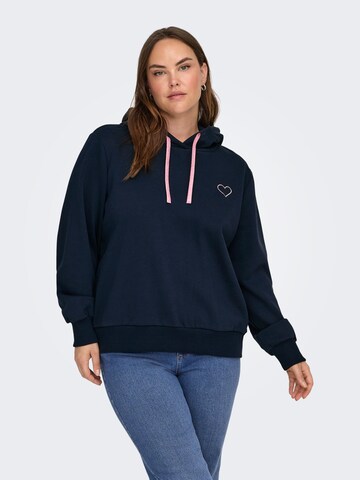 ONLY Carmakoma Sweatshirt in Blau: Vorderseite