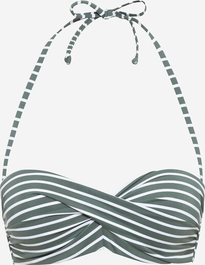 s.Oliver Hauts de bikini en kaki / blanc, Vue avec produit