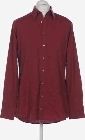OLYMP Button Up Shirt in XL in Red: front