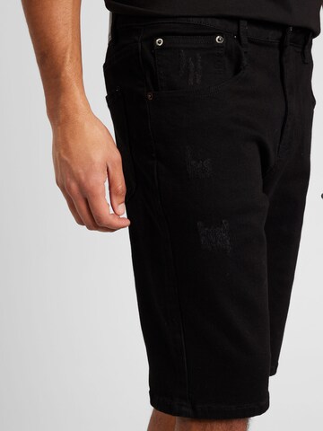 AÉROPOSTALE Slimfit Shorts in Schwarz