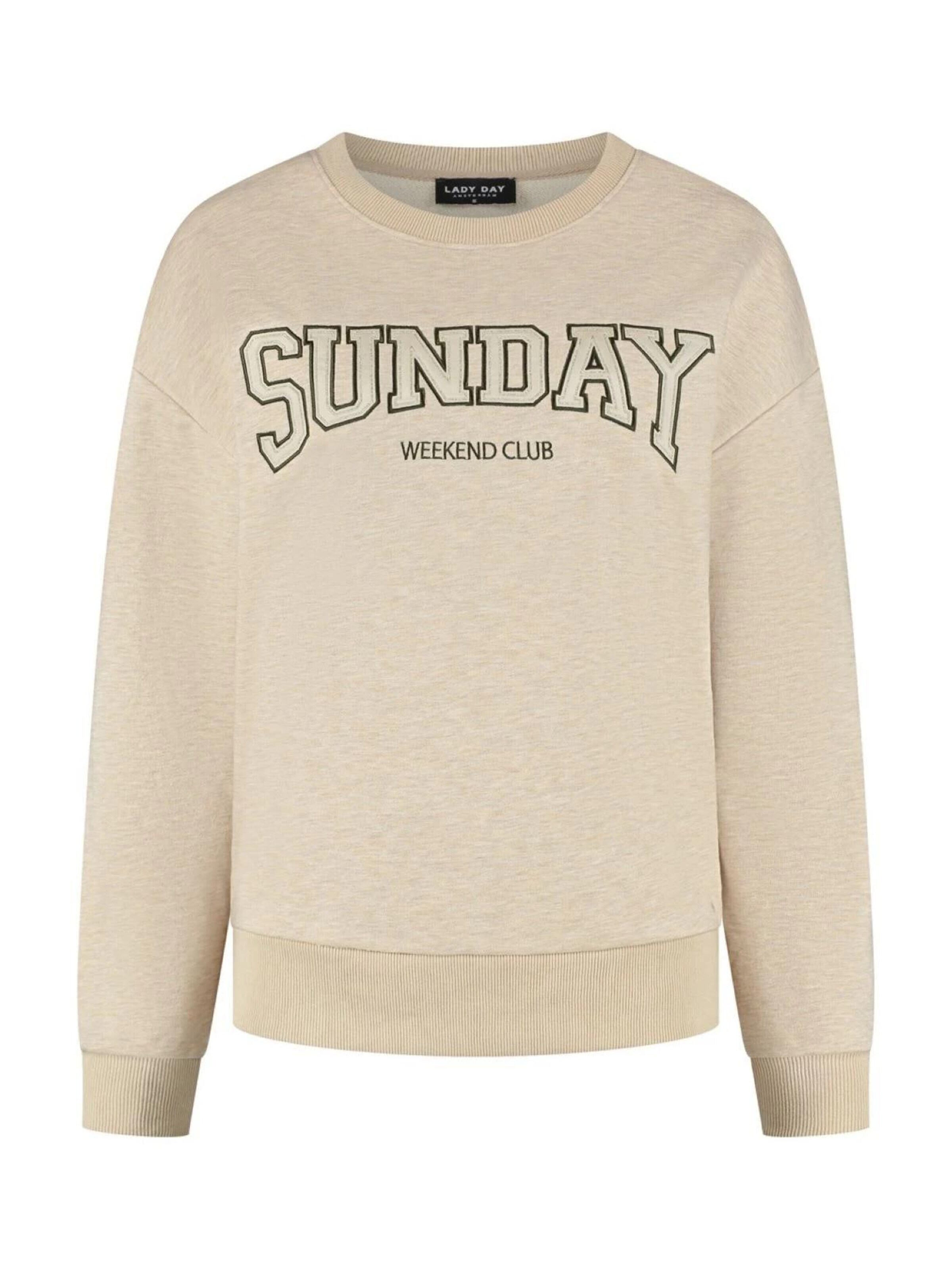 Lady Day Sweater 'Lady Day Sunday melange' in Beige