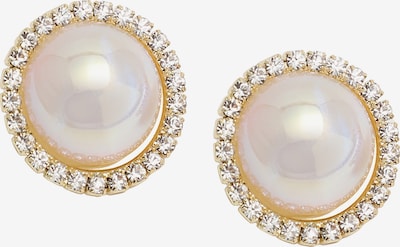 SOHI Boucles d'oreilles 'Tempany' en or / argent / blanc perle, Vue avec produit