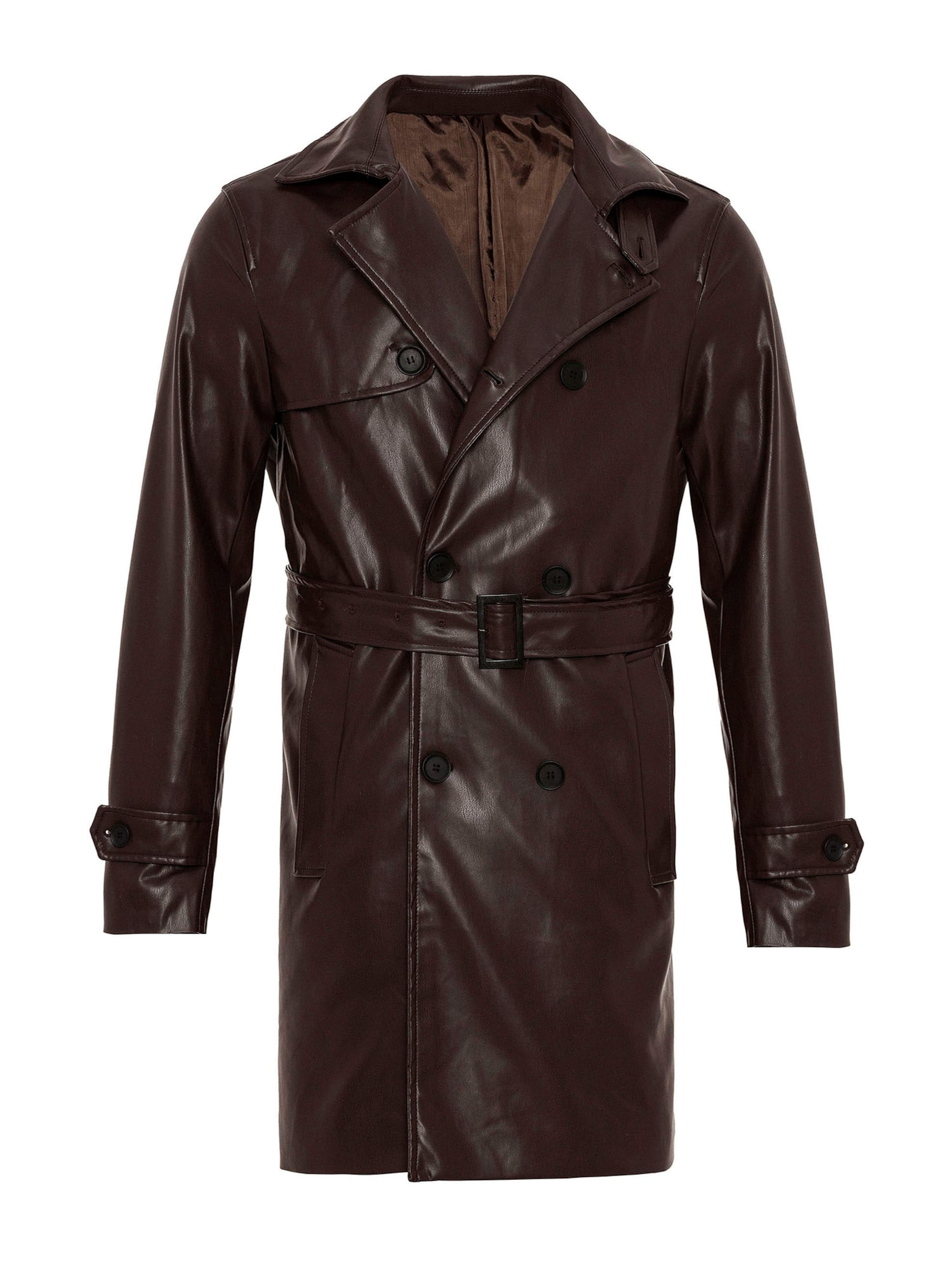 Antioch Ανοιξιάτικο και φθινοπωρινό παλτό σε καφέ: μπροστά