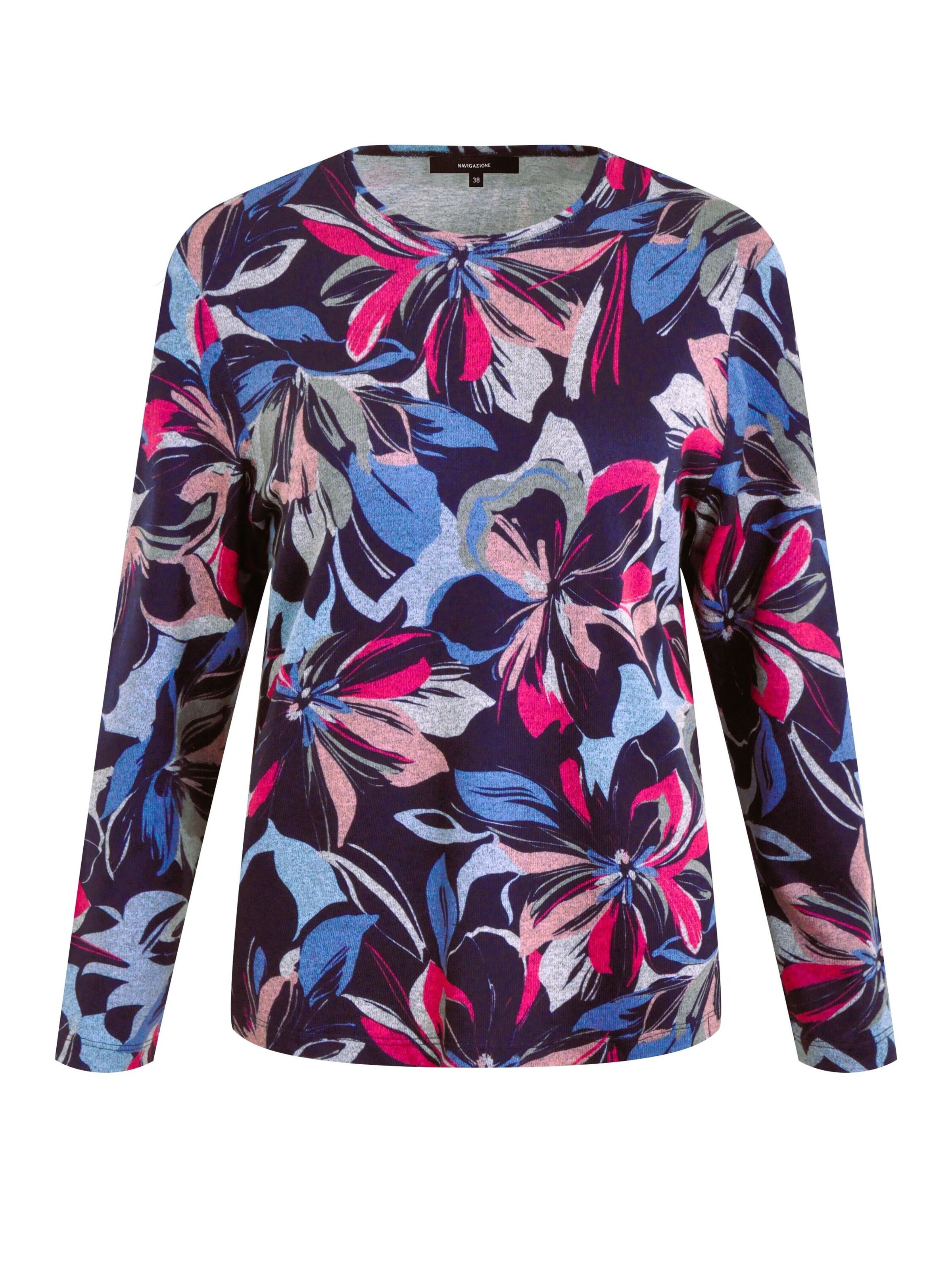 Navigazione Shirt in Blauw: voorkant