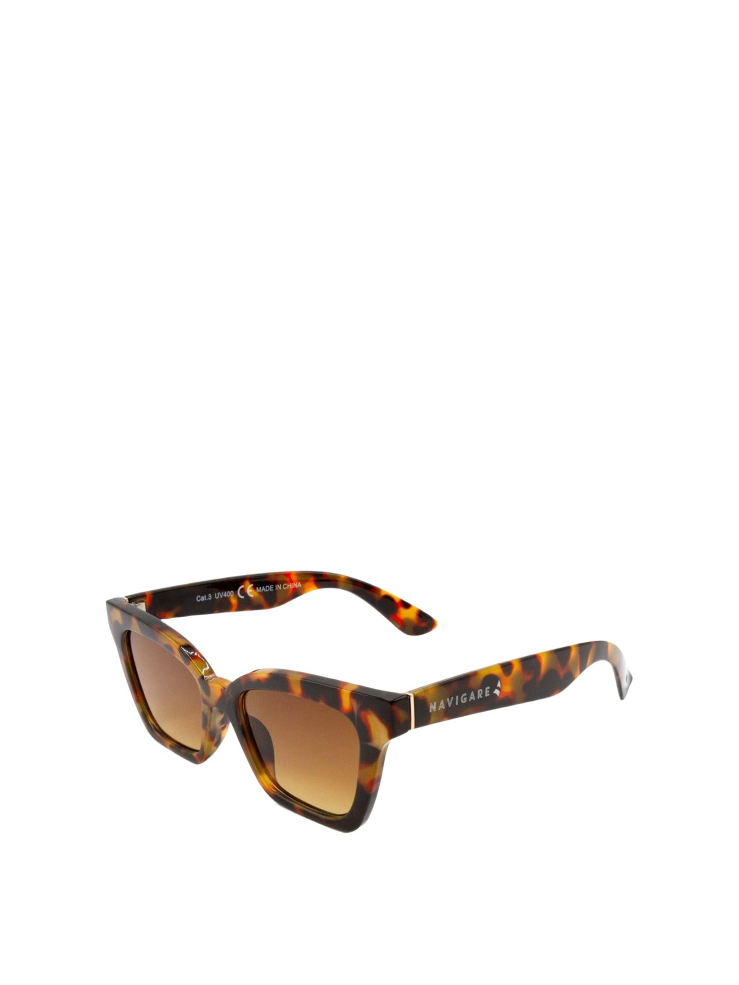 Occhiali da sole 'Occhiali da sole cat-eye Navigare calibro 58 protezione UV3' di Navigare in marrone: frontale