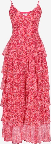IZIA - Vestido em vermelho: frente