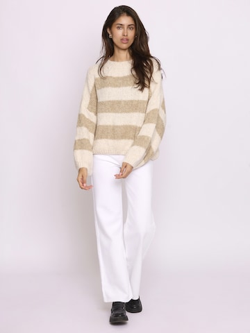 Lilavie Strickpullover ' Alesaa ' in Beige