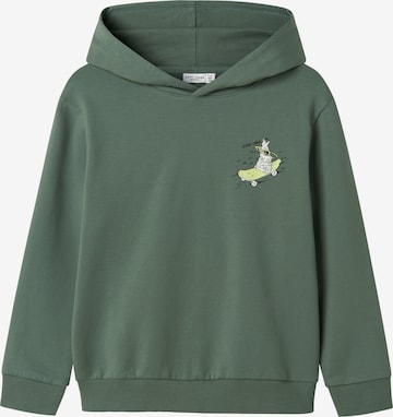 NAME ITSweater majica 'NKMVUGO' - zelena boja: prednji dio