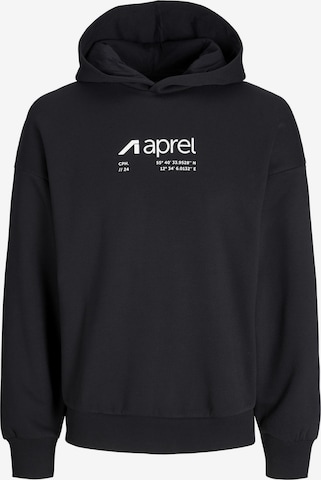 Sweat-shirt aprel en noir : devant