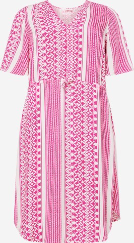 ONLY Carmakoma Kleid 'MARRAKESH ' in Pink: predná strana