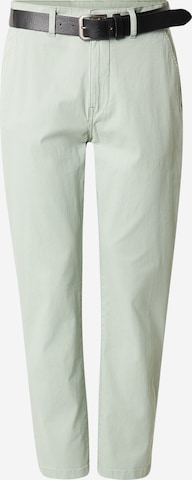 Lindbergh - Loosefit Pantalón chino 'Superflex' en verde: frente