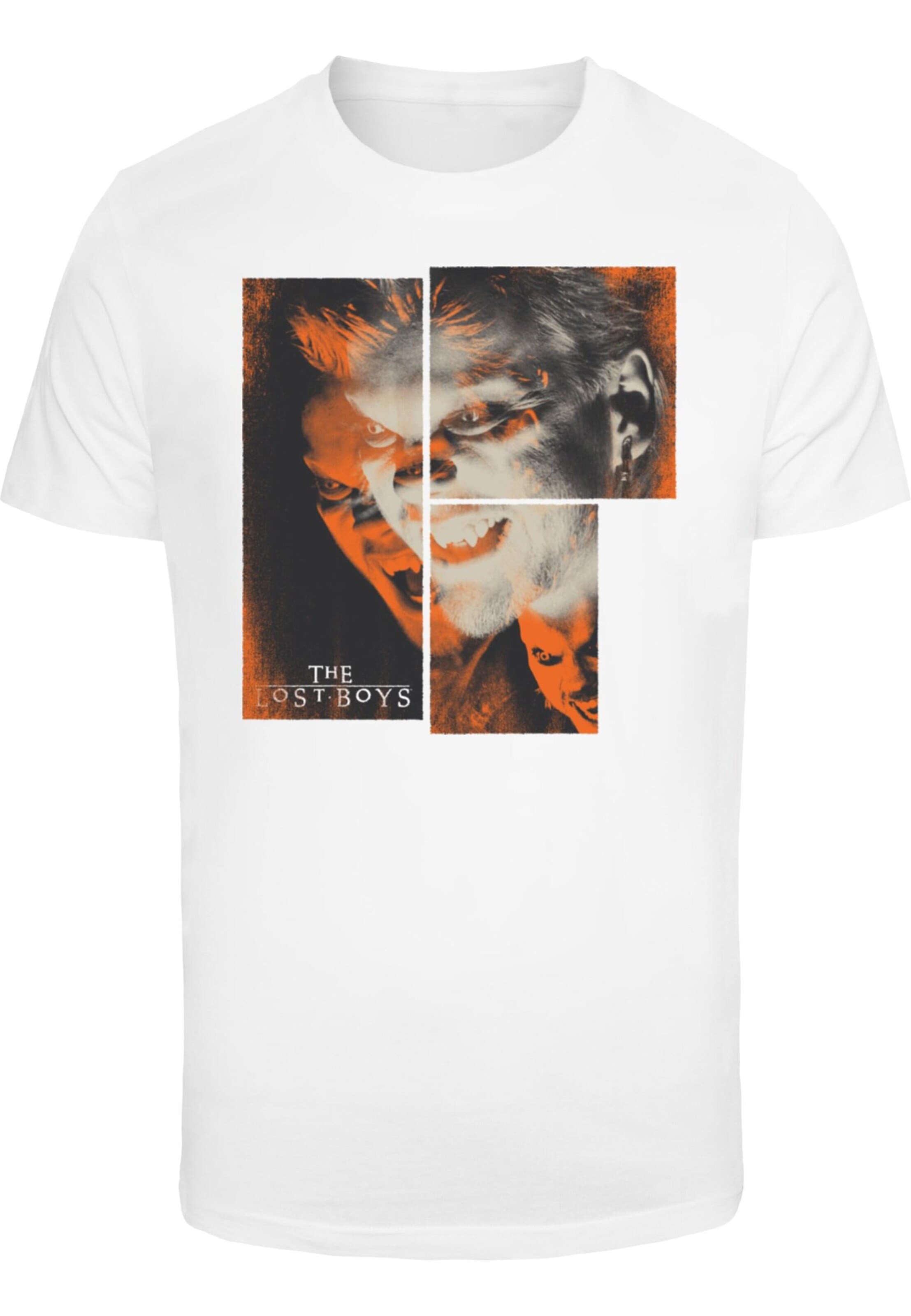 ABSOLUTE CULT Shirt 'The Lost Boys - Squares' in Wit: voorkant