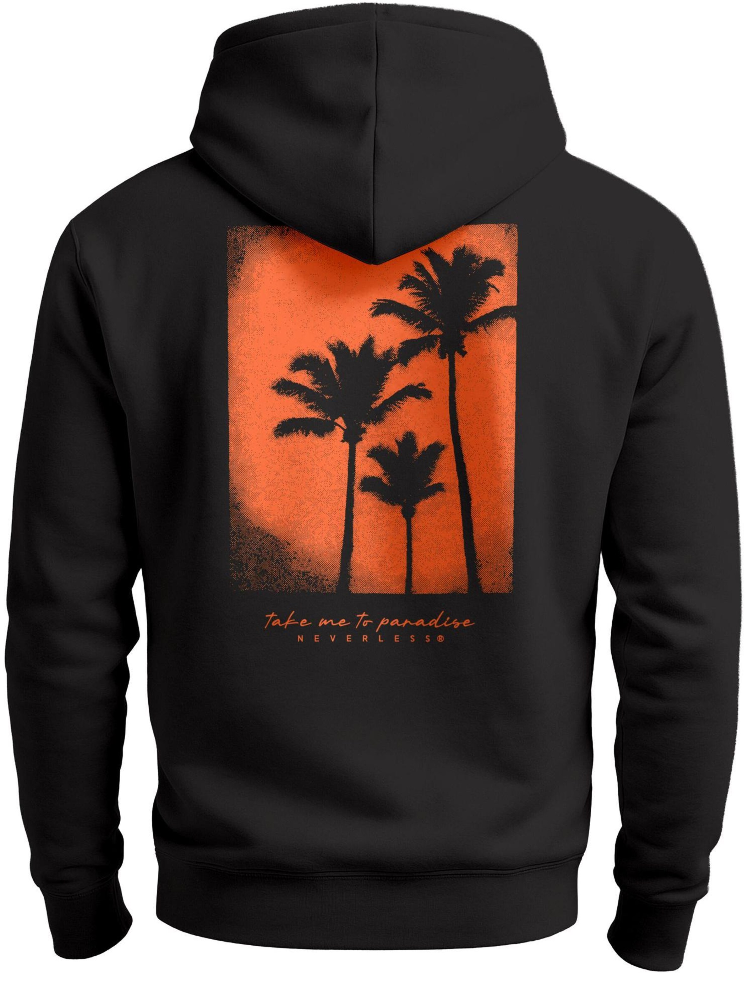 Neverless Sweatshirt 'Palms Beach' in Red