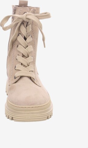 GABOR Lace-Up Ankle Boots in Beige