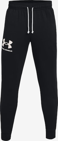 UNDER ARMOUR Workout Pants 'Rival' in Black: front