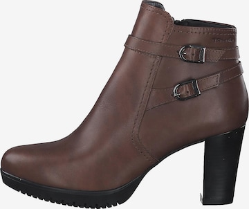 TAMARIS Ankle Boots in Braun