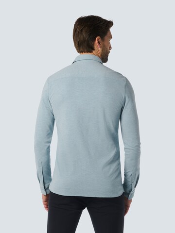 No Excess Regular fit Button Up Shirt in Blue