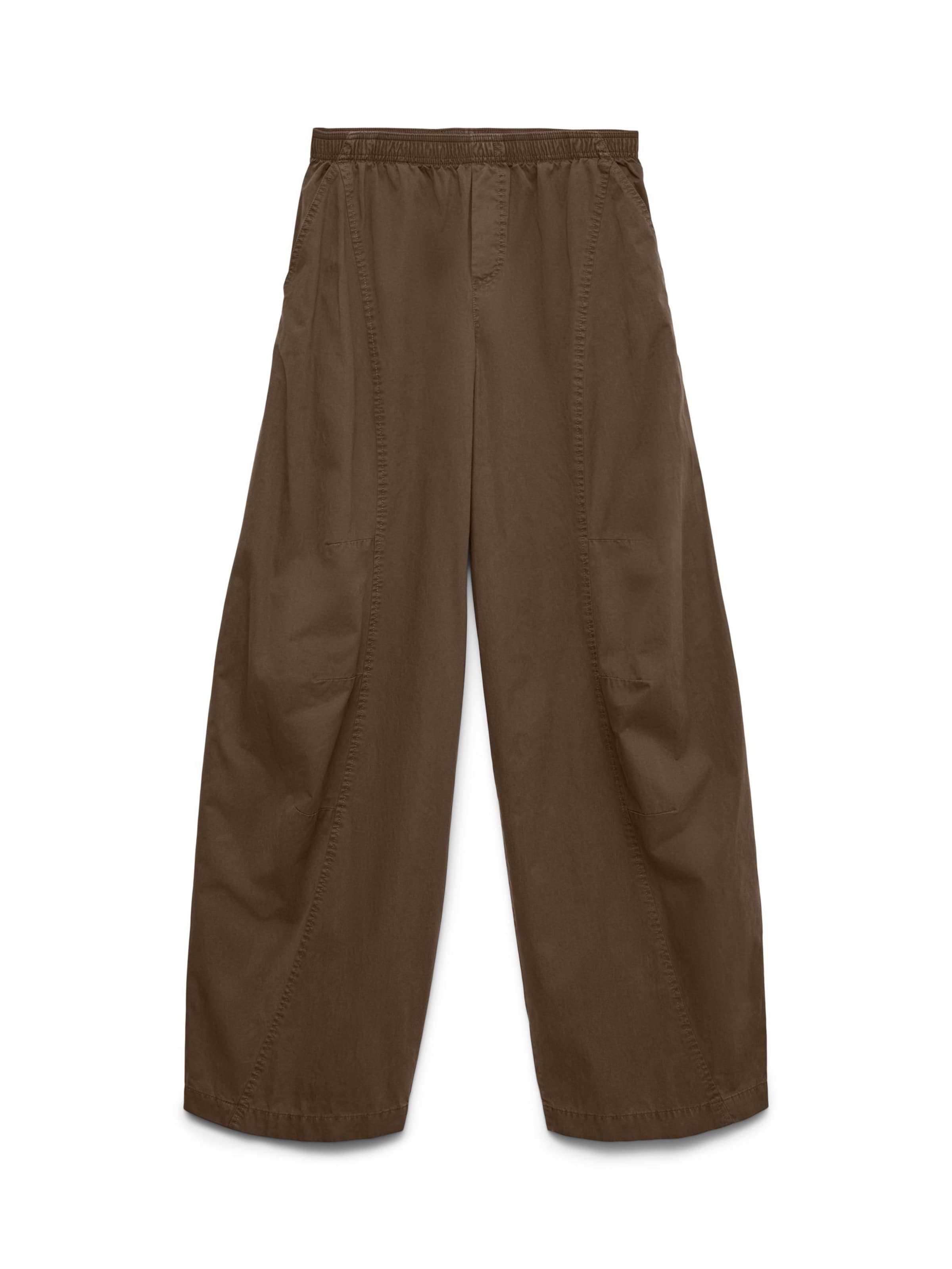 Barrel Pantalon 'VMJada' VERO MODA en marron : devant