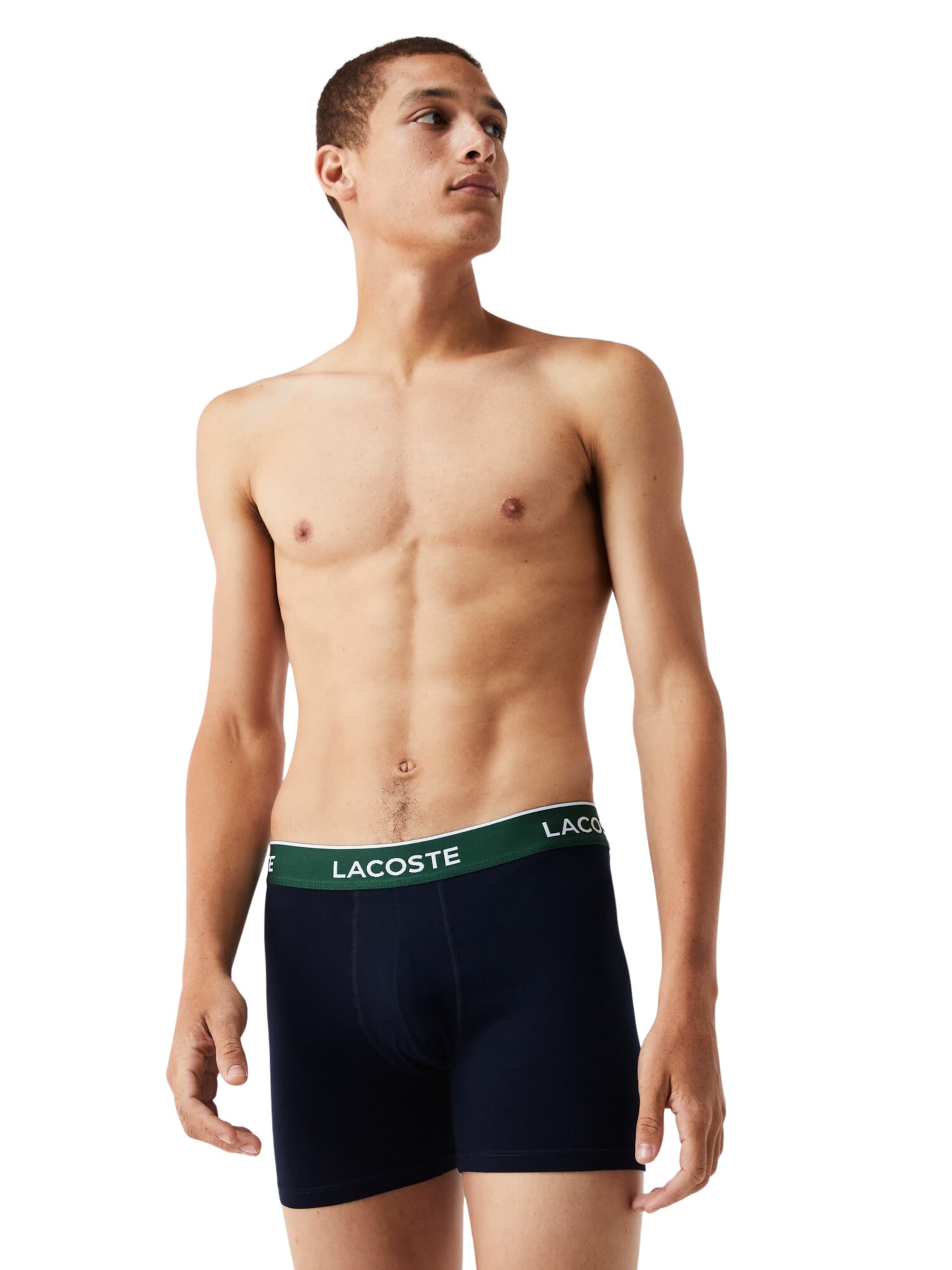 LACOSTE - Calzoncillo boxer en azul