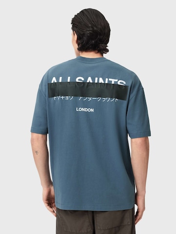 AllSaints Tričko 'REDACT' – modrá: přední strana
