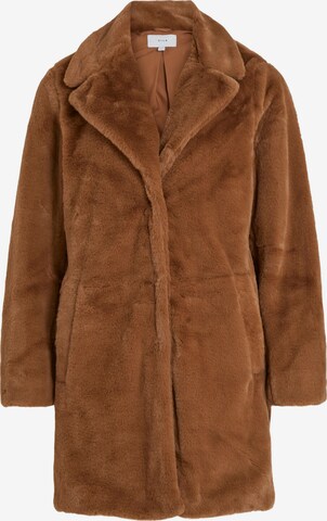 VILA Between-seasons coat 'Ebba' in Brown: front