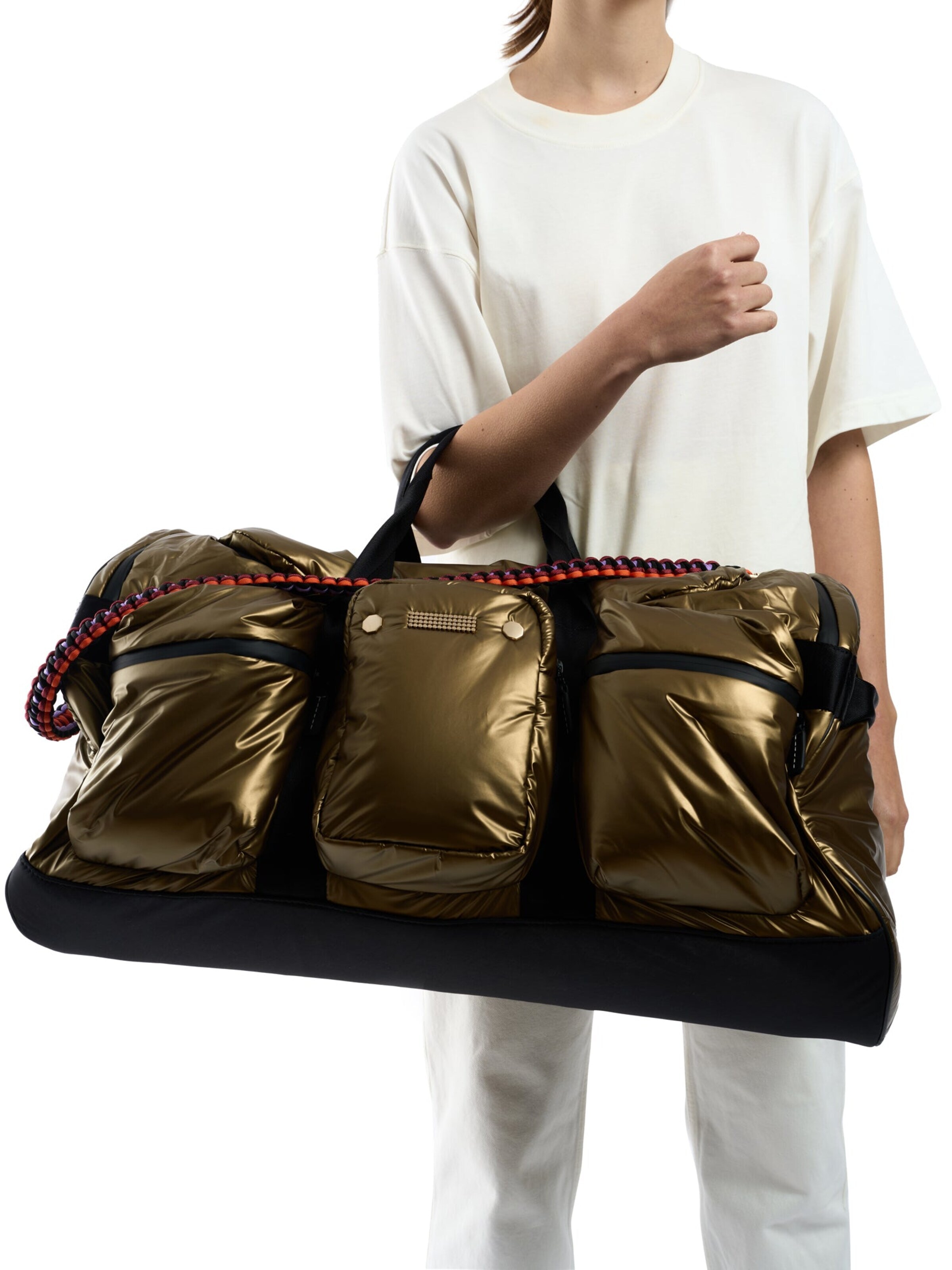 Clio Weekend bag 'DISCOVERY NYLON' in Gold