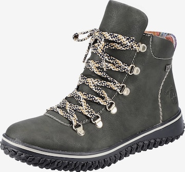 Bottines à lacets Rieker en vert : devant