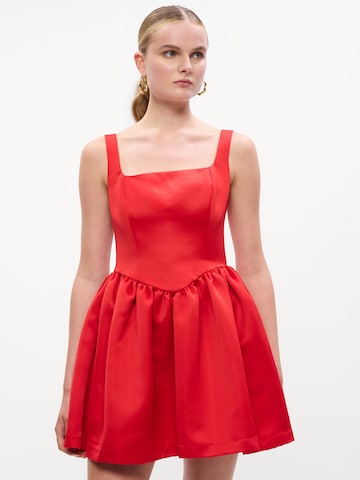 Gina Tricot Obleka | rdeča barva: sprednja stran