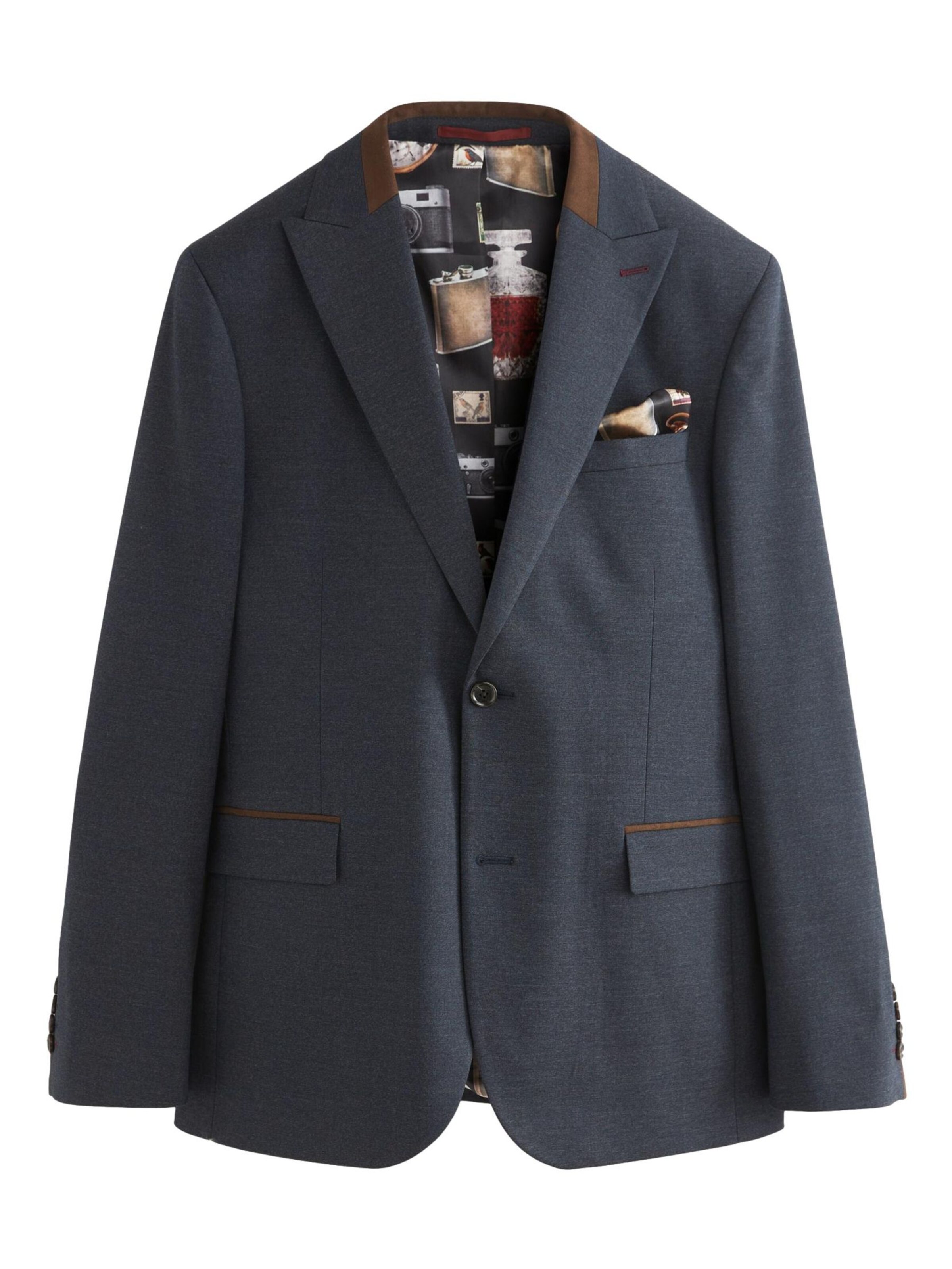 Next Slim Fit Sakko in Blau: Vorderseite