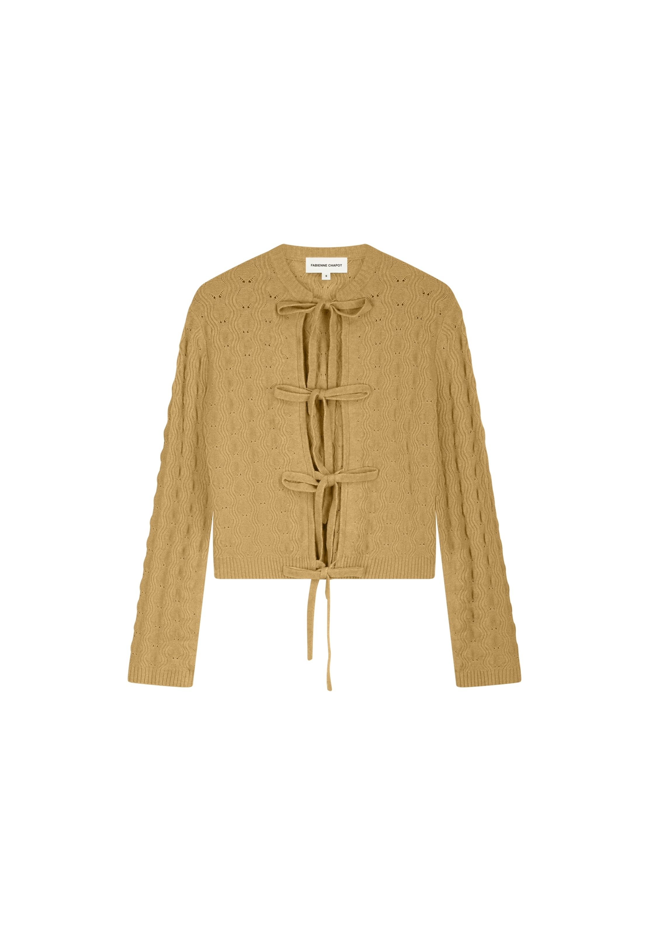 Fabienne Chapot Strickjacke in beige, Produktansicht