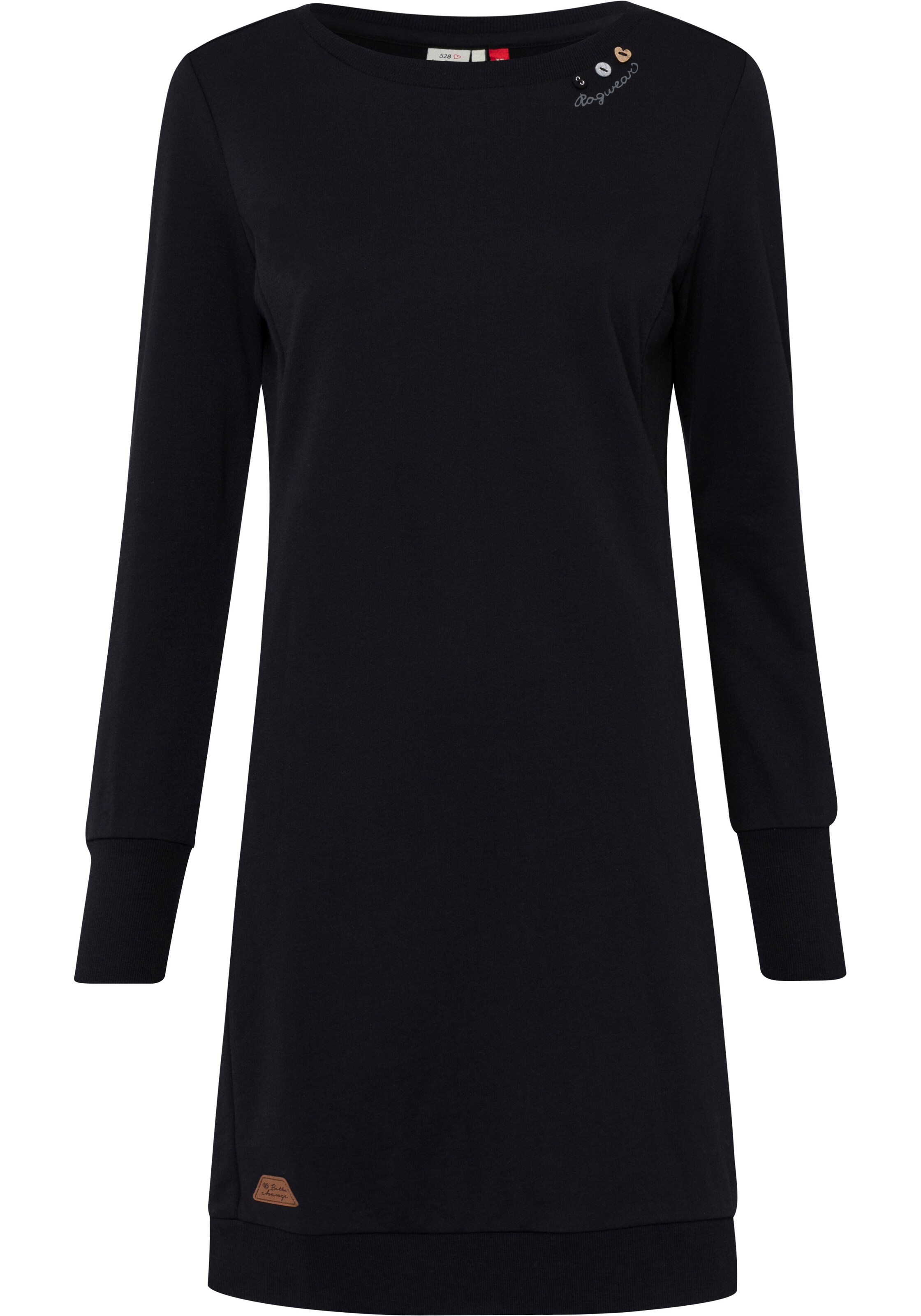 Ragwear Kleid 'Menita O' in Schwarz: Vorderseite