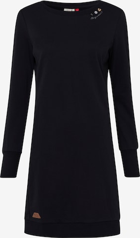 Ragwear Kleid 'Menita O' in Schwarz: Vorderseite