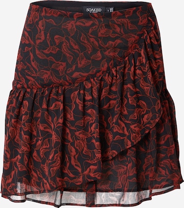SOAKED IN LUXURY Skirt 'Luciana' in Red: front