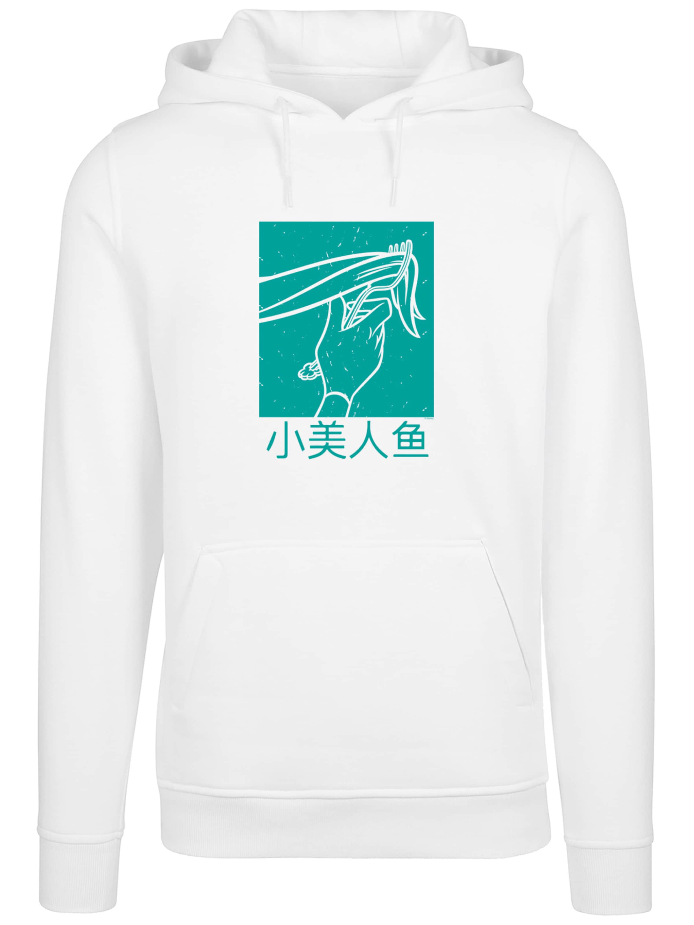 F4NT4STIC Sweatshirt 'Disney Ariel The Little Mermaid Hair Stroke' in Weiß: Vorderseite